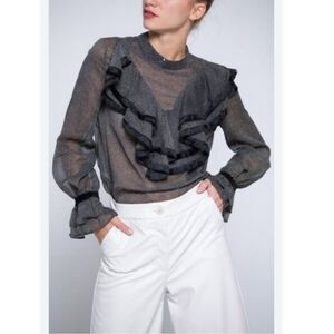 MOLLY BRACKEN‎ Shirt with ruffles